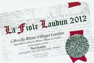 Cuvée "LA FIOLE LAUDUN" Cuvée "LA FIOLE LAUDUN"